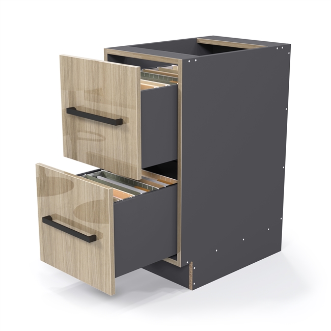 Custom Base 2 Equal Letter File Drawer