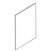 Coastal Shaker White Base End Skin Panel