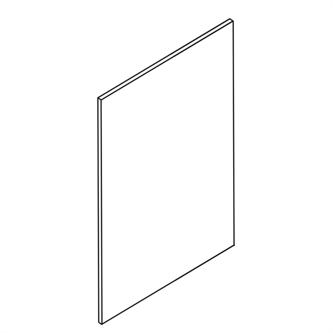Coastal Shaker Gray Base End Skin Panel