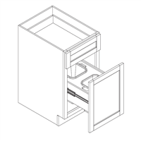 New Java Shaker Base Trash Cabinet