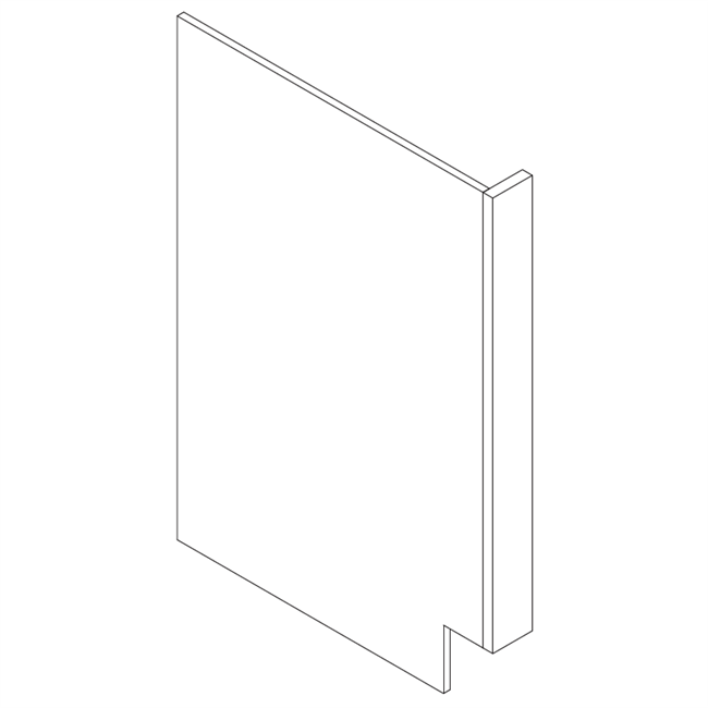 Modena White Dishwasher Panel