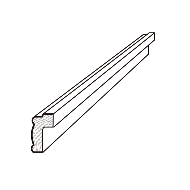 Modena White Light Rail Moulding