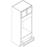 Modena White Oven Cabinet Single Opening 30" Wide