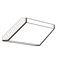Coastal Shaker White Angle Crown Molding