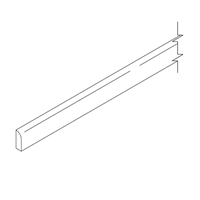 Coastal Shaker White Scribe Molding