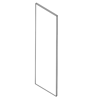 Charcoal Gray Wall End Skin Panel