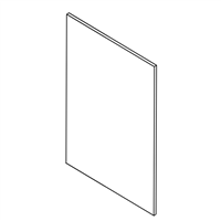 Charcoal Gray Base End Skin Panel