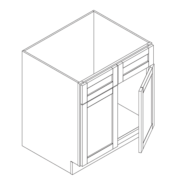 Modena White Sink Base