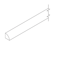Coastal Shaker White Quarter Round Molding