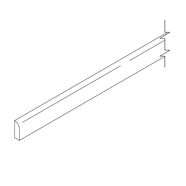 Summer White Shaker Scribe Molding