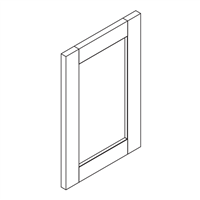 Coastal Shaker White Vanity Fake Door