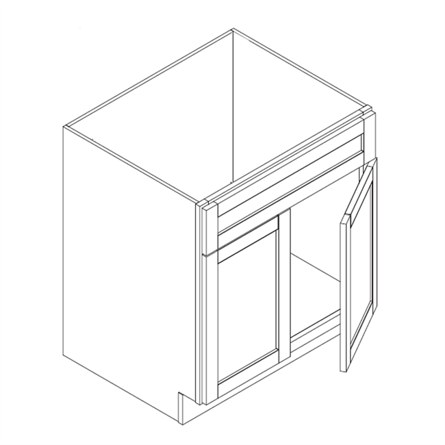 Coastal Shaker White Vanity Sink Base