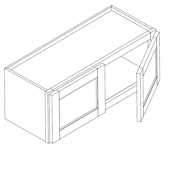 Dark Chocolate Wall Bridge Cabinet