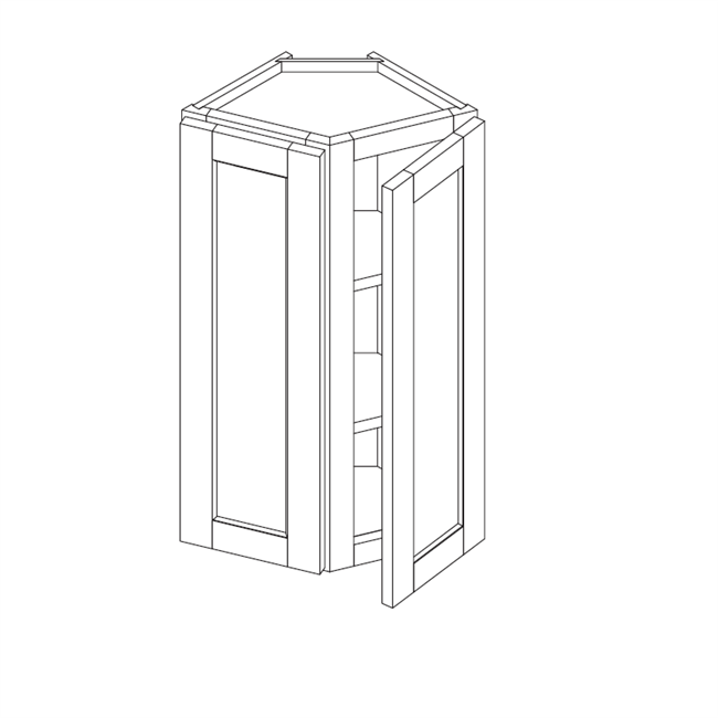 Coffee Bean Wall Angle Cabinet