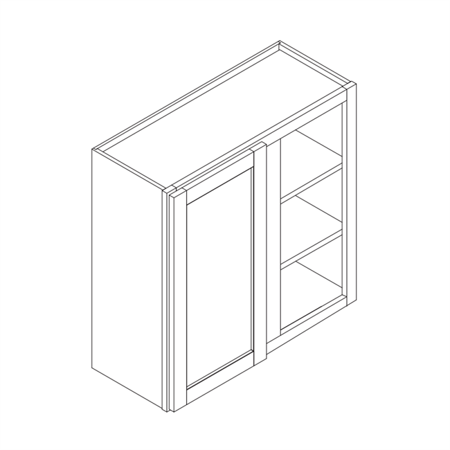 Andersen White Shaker Wall Blind Corner