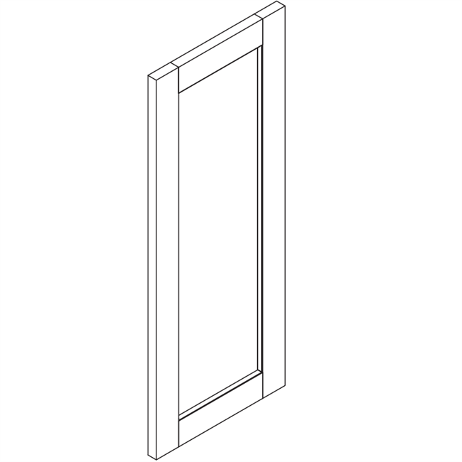 Summer White Shaker Wall Fake Door