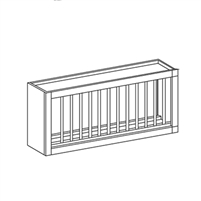 New Maple Shaker Wall Plate Rack