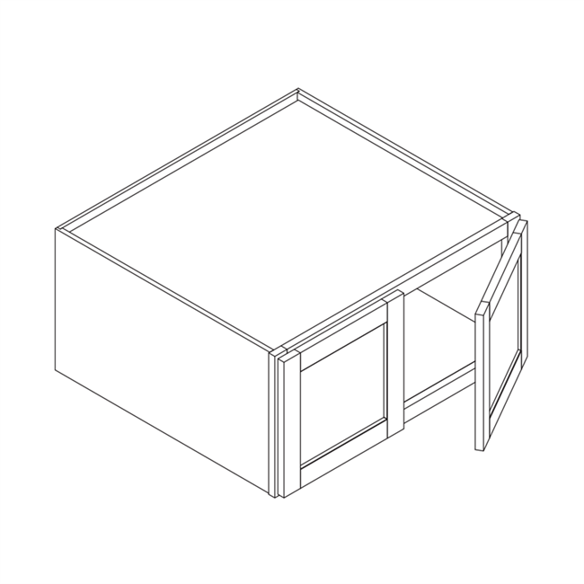 Modena Gris Wall Refrigerator Cabinet