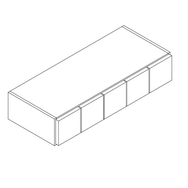 Coastal Shaker White Wall Spice Drawer