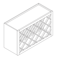 New Maple Shaker Wall Wine Rack